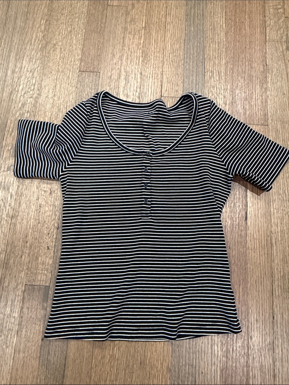 COS Navy & White Striped Crewneck Sweater
